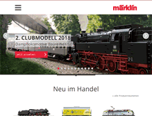 Tablet Screenshot of maerklin.de